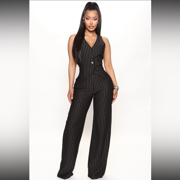 Fashion Nova Pants - Julia Vest Pant Set